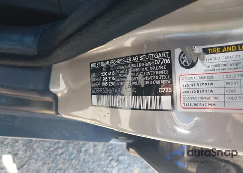 2007 Mercedes-Benz C 230 Sport from USA, damaged, VIN WDBRF52H67A925004